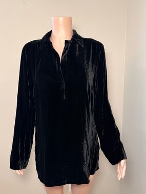 Fenn Wright Manson Black Velvet Tunic Top